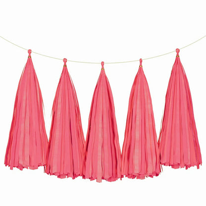 Dusty Rose Paper Tassel