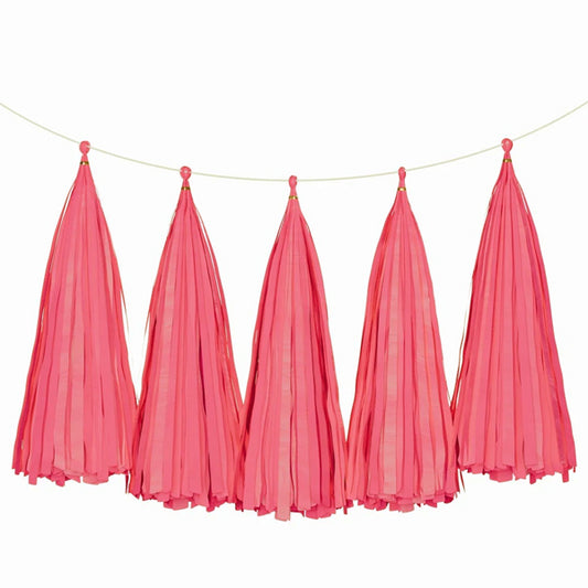 Dusty Rose Paper Tassel