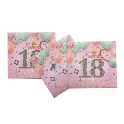 Sweet 18th Napkins