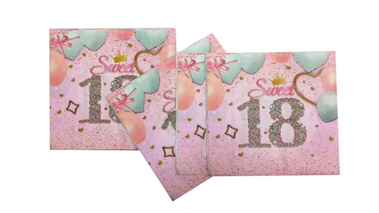 Sweet 18th Napkins