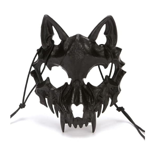 Wolf Demon Mask - Black