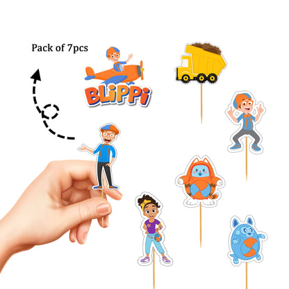 Blippi  Cup Cake Topper