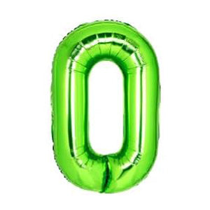 Foil Number Balloon Light Green 40"