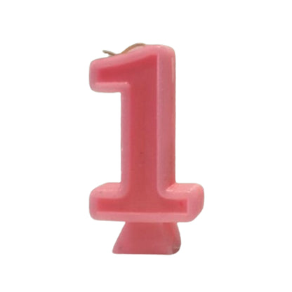 Pink Number Candle