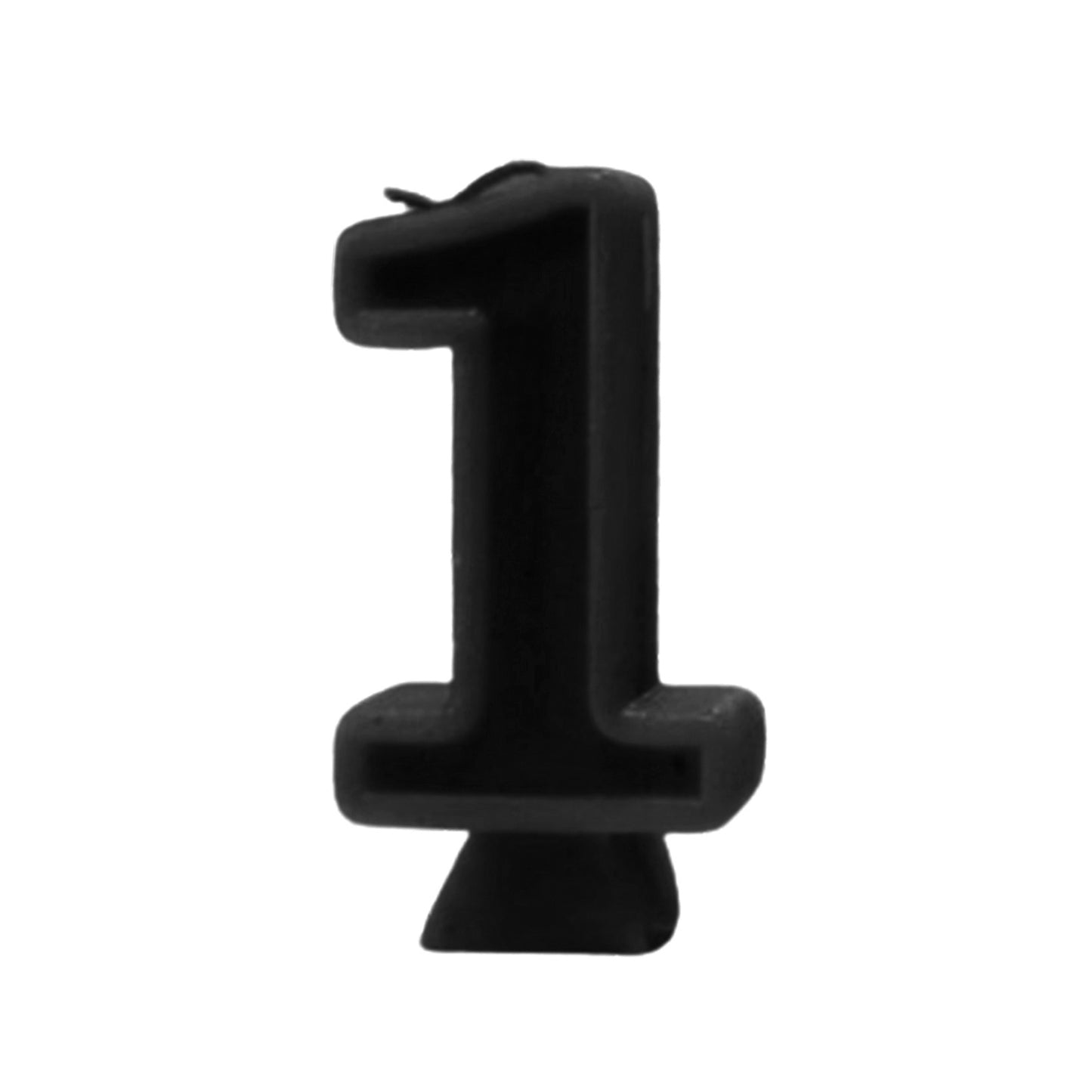 Black Number Candle