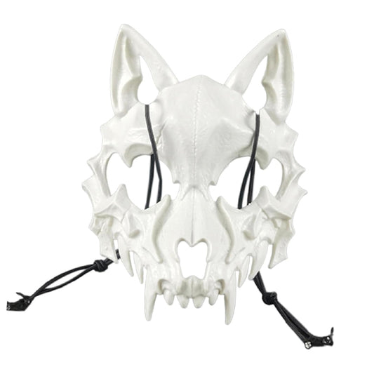 Wolf Demon Mask - White