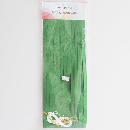 Dark Green Paper Tassel