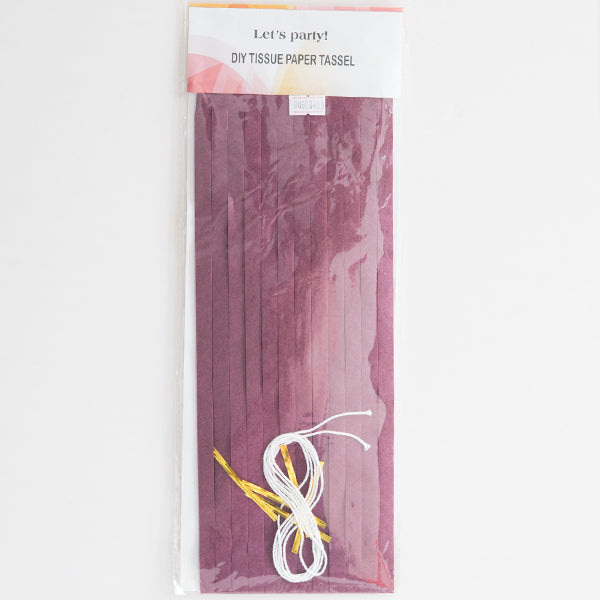 Plum Paper Tassel