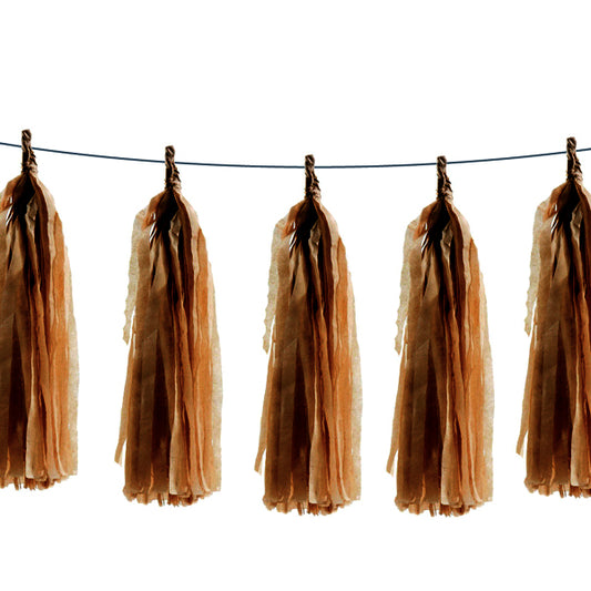 Dark Blonde Paper Tassel
