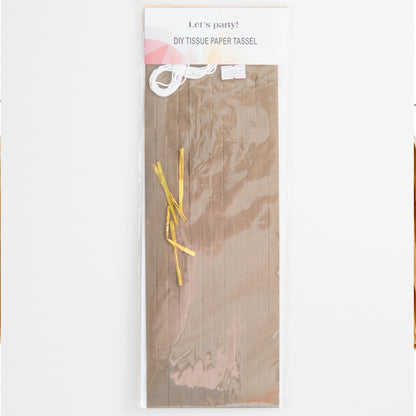 Dark Blonde Paper Tassel