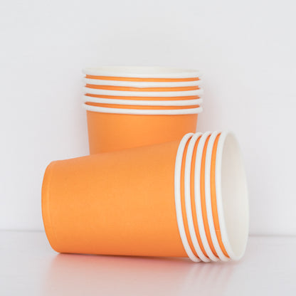 Orange Paper Cups
