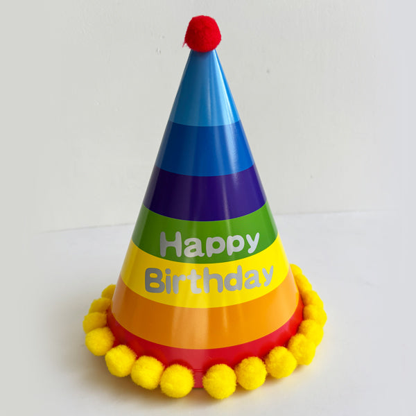 Happy Birthday Rainbow Hat