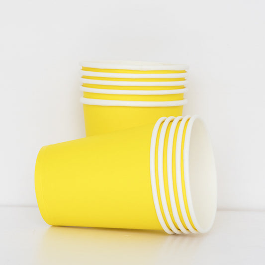 Yellow Paper Cups