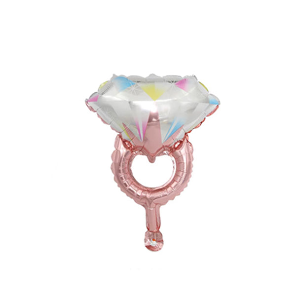 Foil Ring Rose Gold with Mix Diamond 16inch