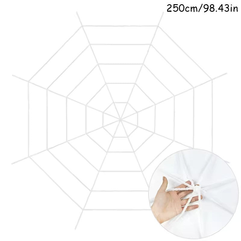 250cm White Spider Web