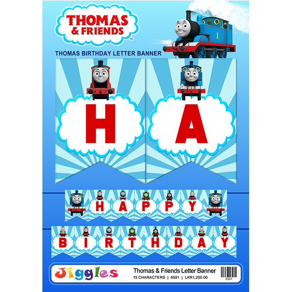 Thomas Theme Happy Birthday Banner