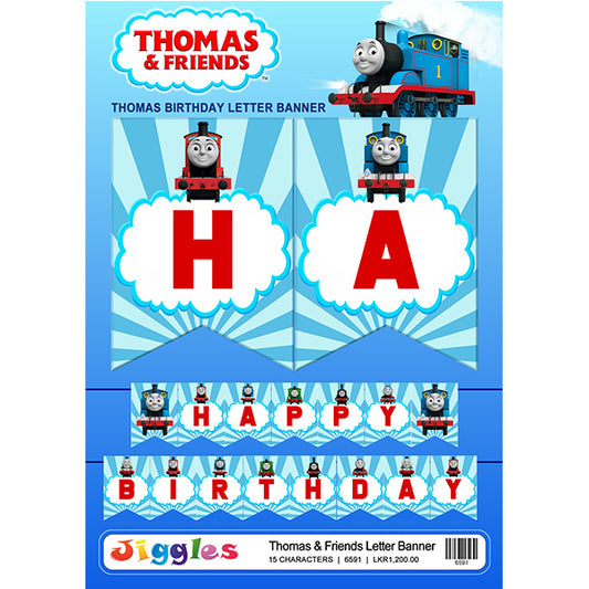 Thomas Theme Happy Birthday Banner