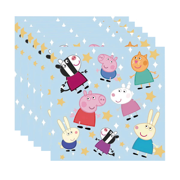 Peppa Pig Theme Paper Napkins