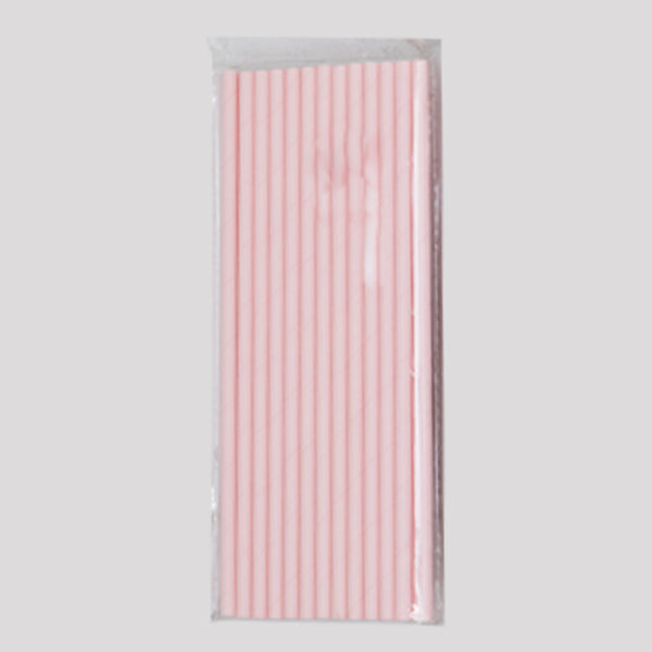 Pastel Pink Paper Straws