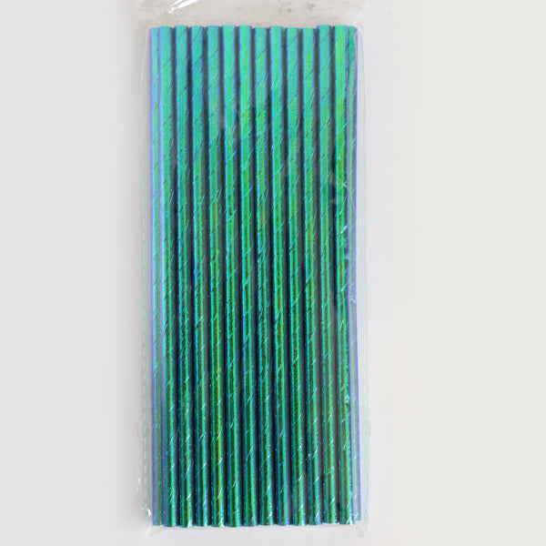Iridescent Paper Straws