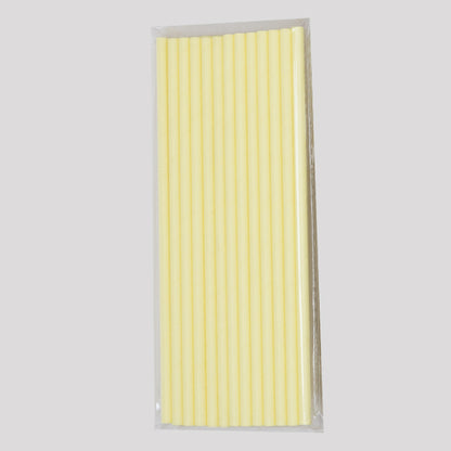 Pastel Yellow Paper Straw
