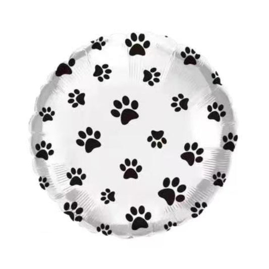 Paw Print Foil Balloons