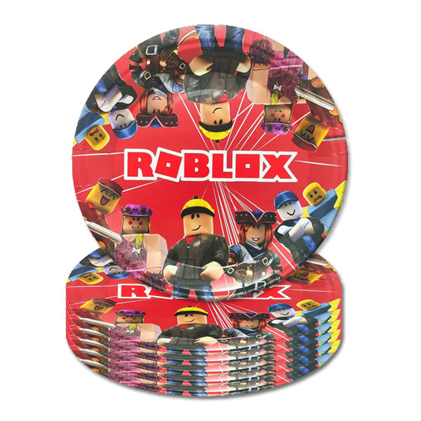 Roblox Theme Paper Plates