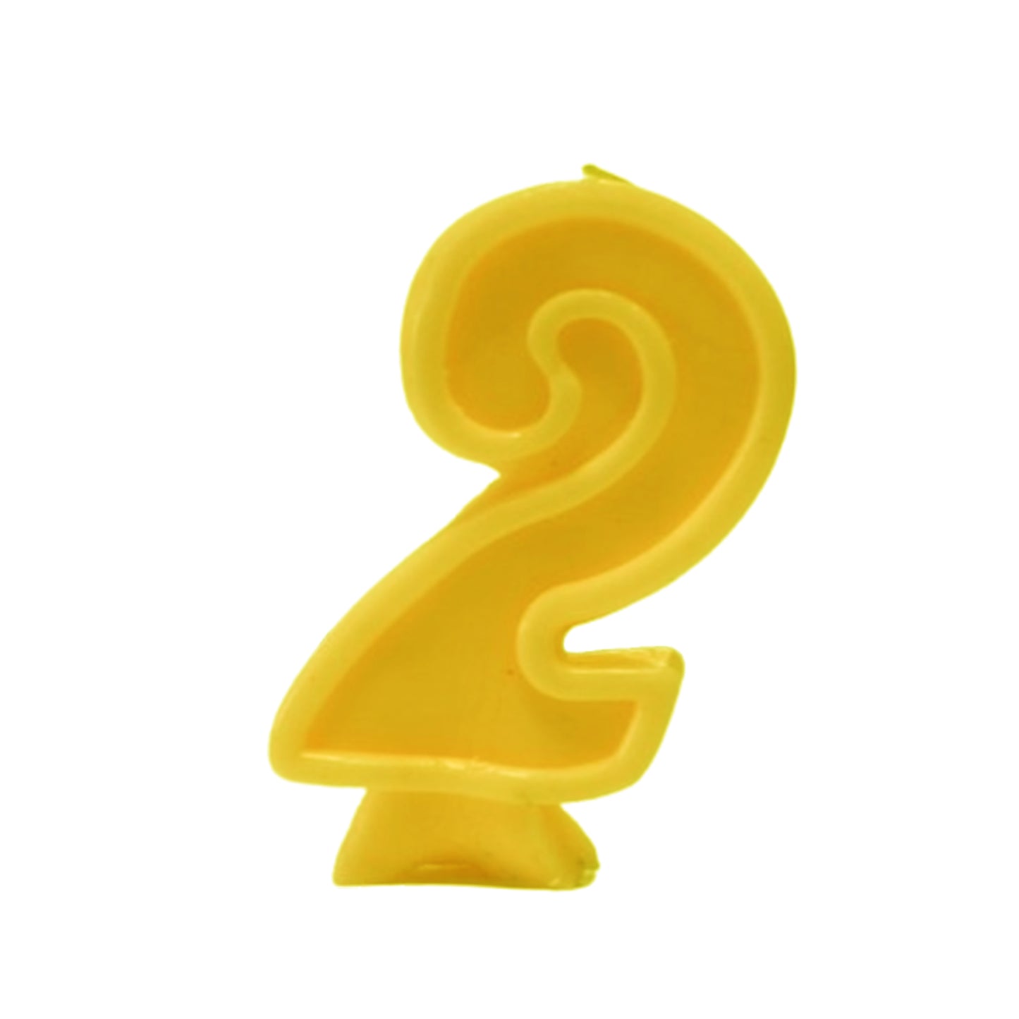 Yellow Number Candle