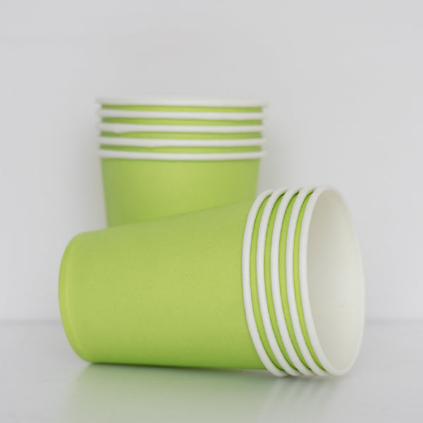 Light Green Paper Cups