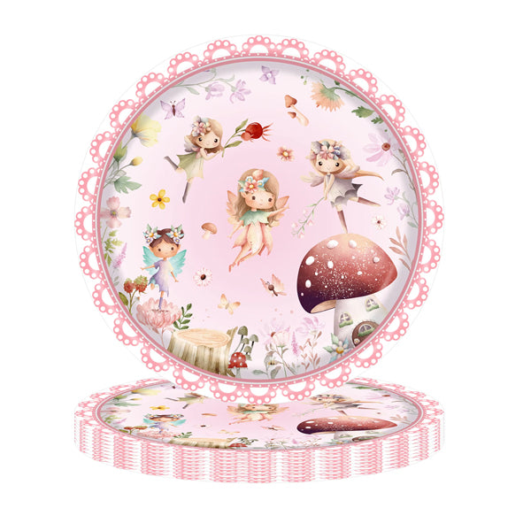 Fairy Party Theme Paper Plates