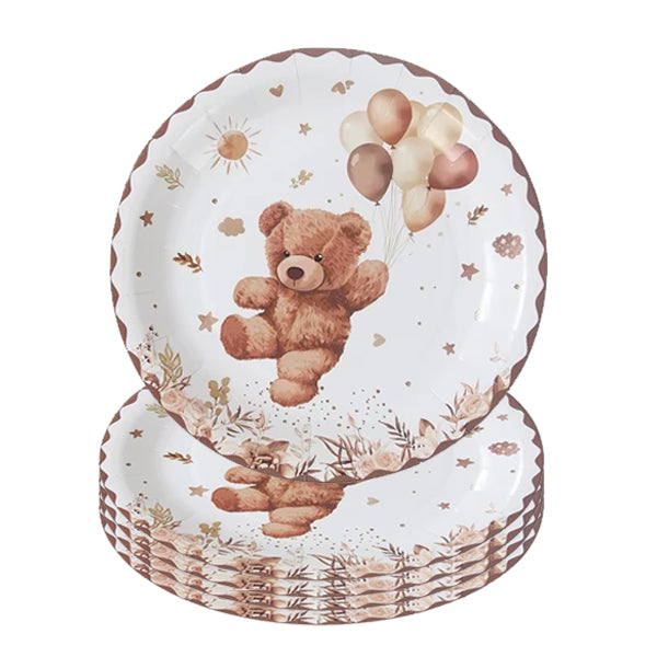 Bear Theme Paper Plates