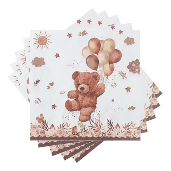Bear Theme Paper Napkins