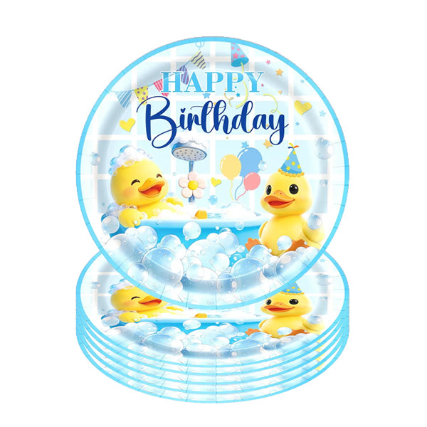Duck Party Theme Paper Plates