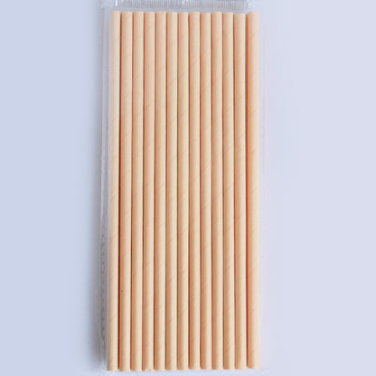 Pastel Peach Paper Straws