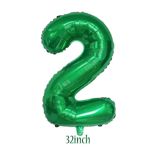32 inch green foil number 1 balloon