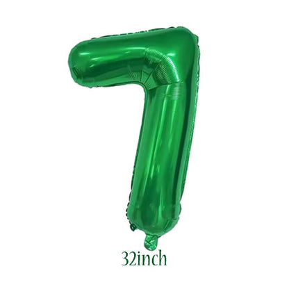 32 inch green foil number 7 balloon
