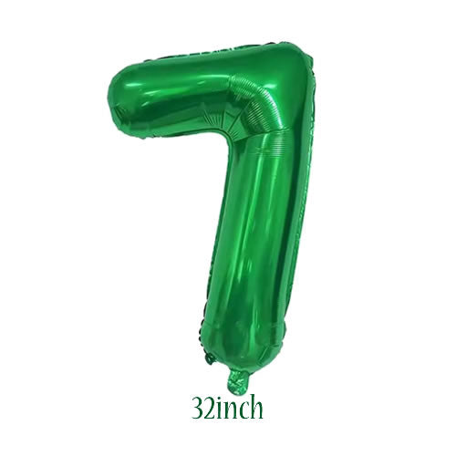 32 inch green foil number 7 balloon