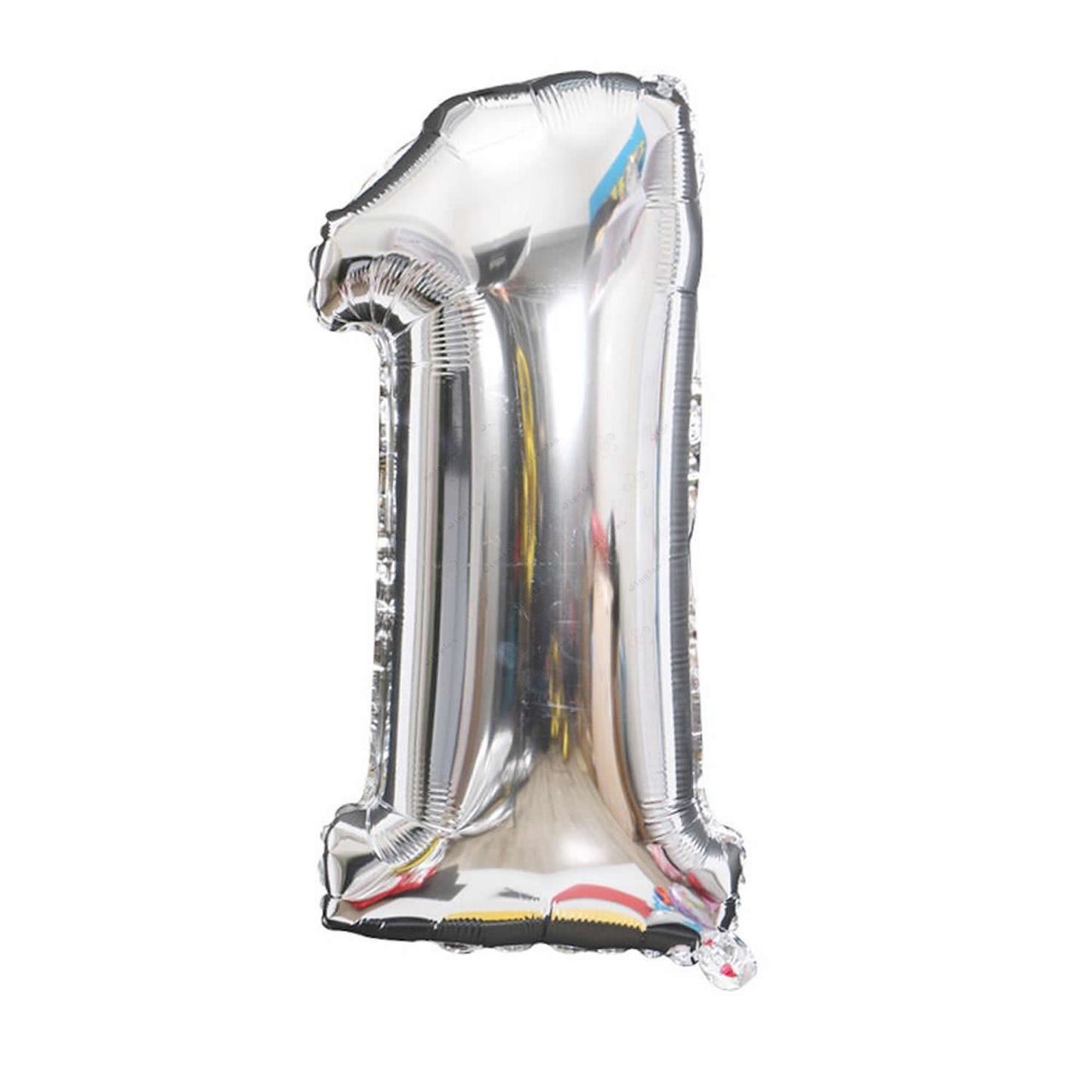 32in Silver Foil Number 1 Balloon