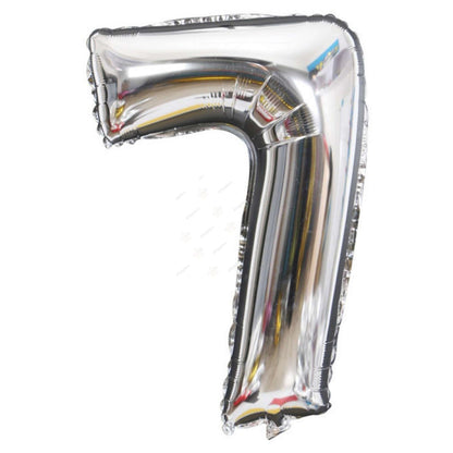 32in Silver Foil Number 7 Balloon