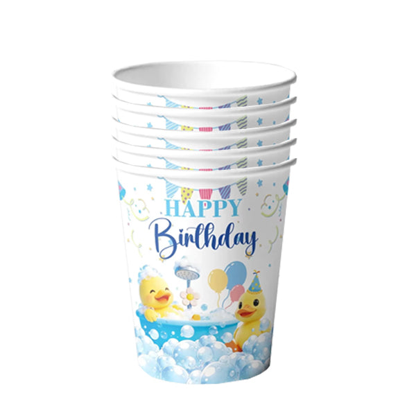 Duck Party Theme Paper Cups