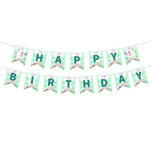 Under The Sea Happy Birthday Banner