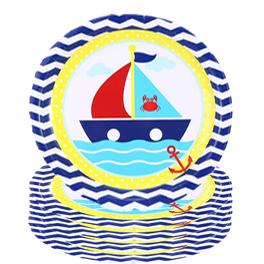 Nautical Party Theme Paper Plates
