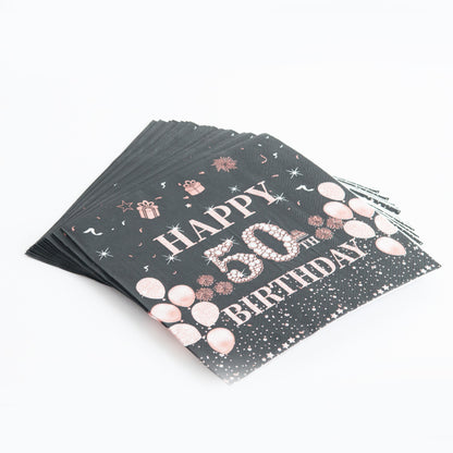 Happy 50th Birthday Paper Napkins