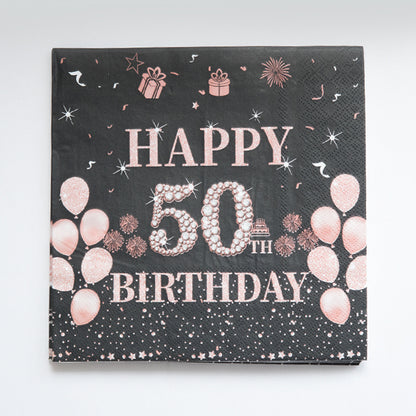 Happy 50th Birthday Paper Napkins