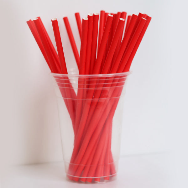 Red Paper Straws