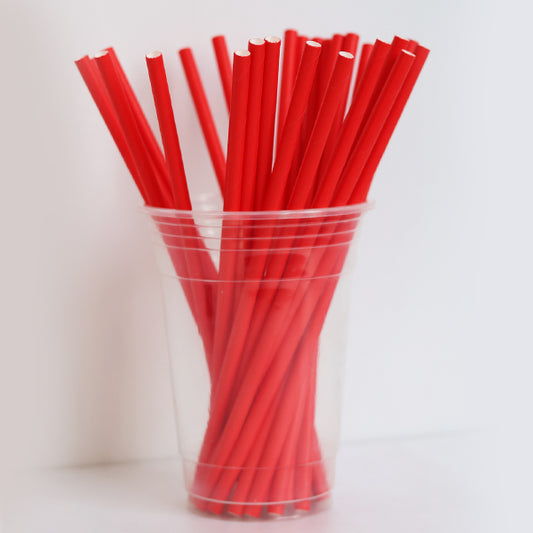 Red Paper Straws