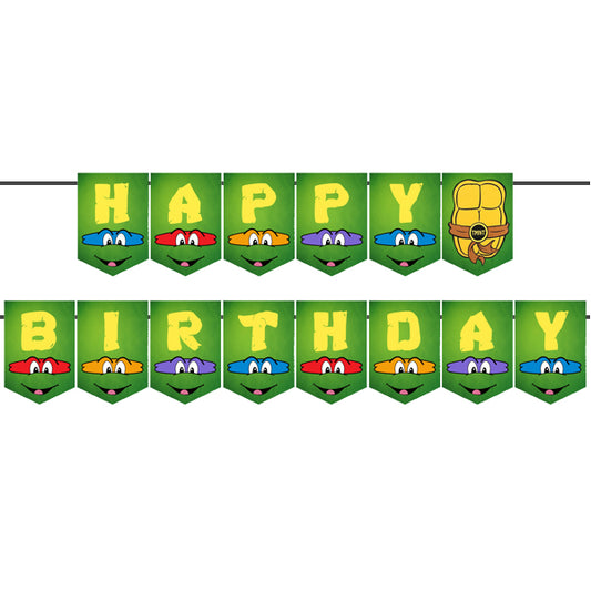 Teenage Mutant Ninja Turtles Happy Birthday Letter Banner