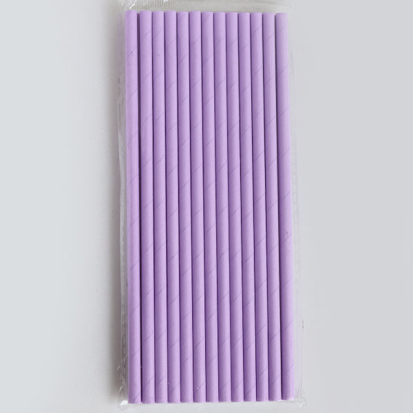 Pastel Purple Paper Straws
