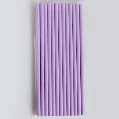 Pastel Purple Paper Straws