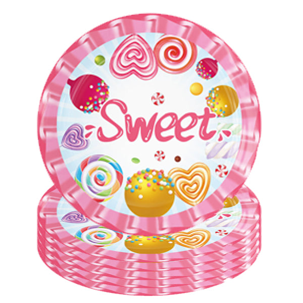 Sweet Theme Paper Plates